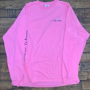 Pink long sleeve simply southern shirt